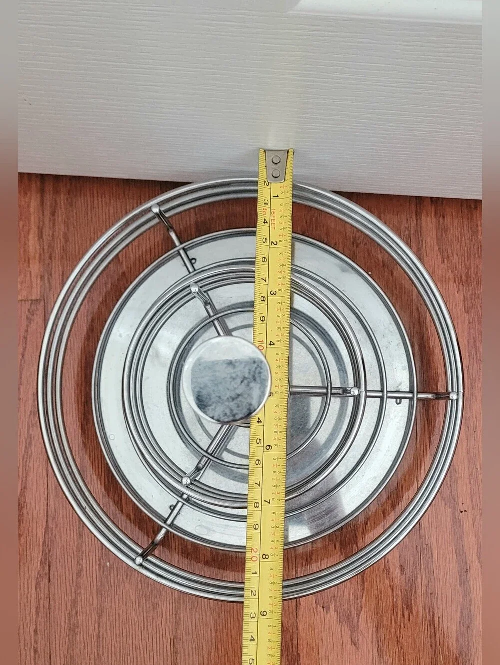 Crate & Barrel Tiered Revolving Metal Spice Rack, Round, 409-472